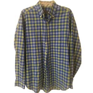 Palm Beach Collection Medium 100% Cotton Button Down Long Sleeve Shirt